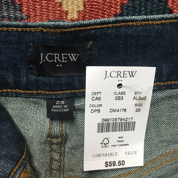J. Crew Factory Classic Denim Shorts - Picture 3 of 3